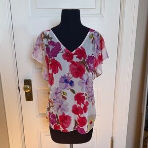 Cabi 4347 Passion Top Ardor Floral NWT Sz S